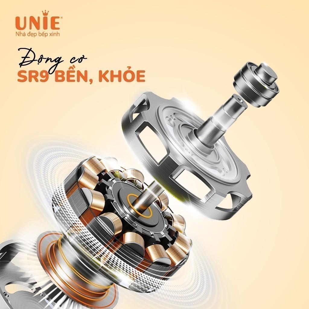 Máy làm sữa hạt Unie VX, thiết kế độc đáo, lưỡi dao 8 cánh inox 304, cối thủy tinh 5 lớp bền bỉ 1.75L, 14 chức năng cao cấp, công nghệ chống trào,  động cơ 1800w siêu khỏe, siêu bền an toàn- hàng chính hãng