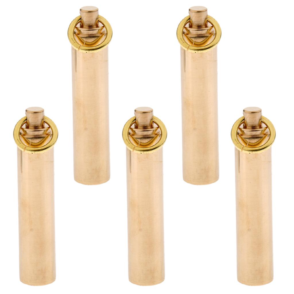 Bộ 5 Hộp Đựng Thuốc Viên Bỏ Túi Bằng Hợp Kim Titan Chống Thấm Nước - Màu đồng