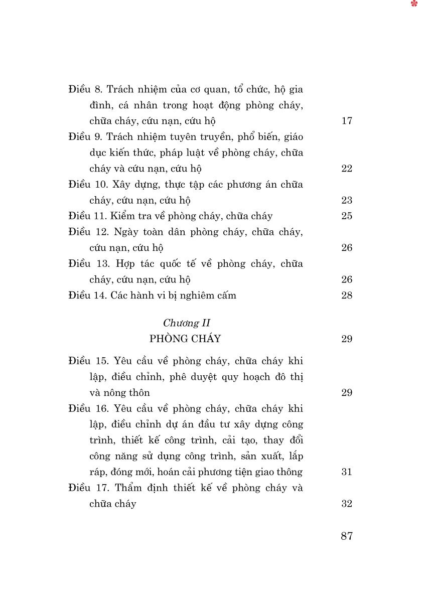 Luật phòng cháy, chữa cháy và cứu nạn, cứu hộ năm 2024 - bản in 2025