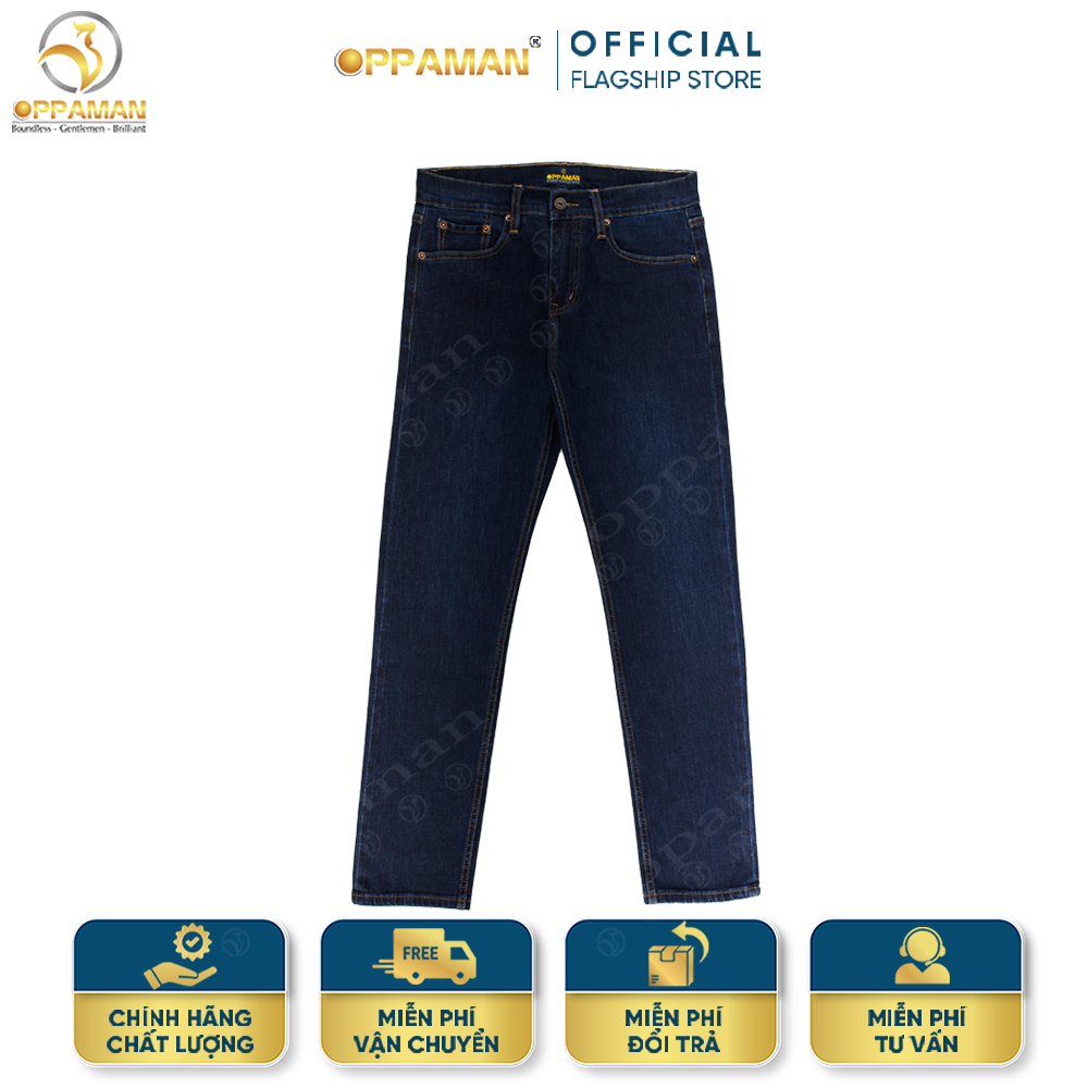 Quần jean dài Oppaman dáng body vải Nhật co giãn thoáng mát OJ1