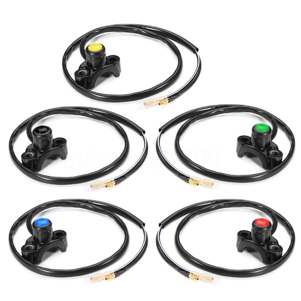 2Pcs Motorbike ATV 22mm Handlebar Engine Kill Stop Start Button