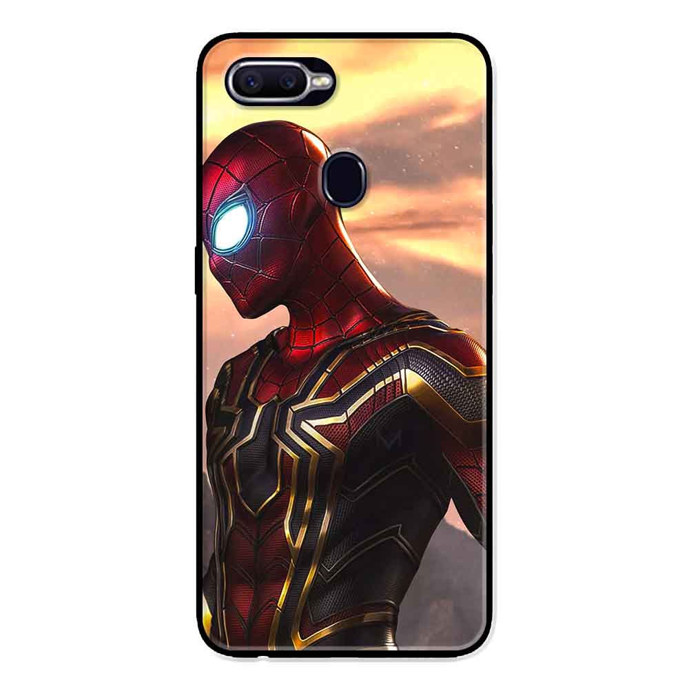 Ốp Lưng in cho Oppo A5s Mẫu Người Nhện Mắt Sáng - Hàng Chính Hãng