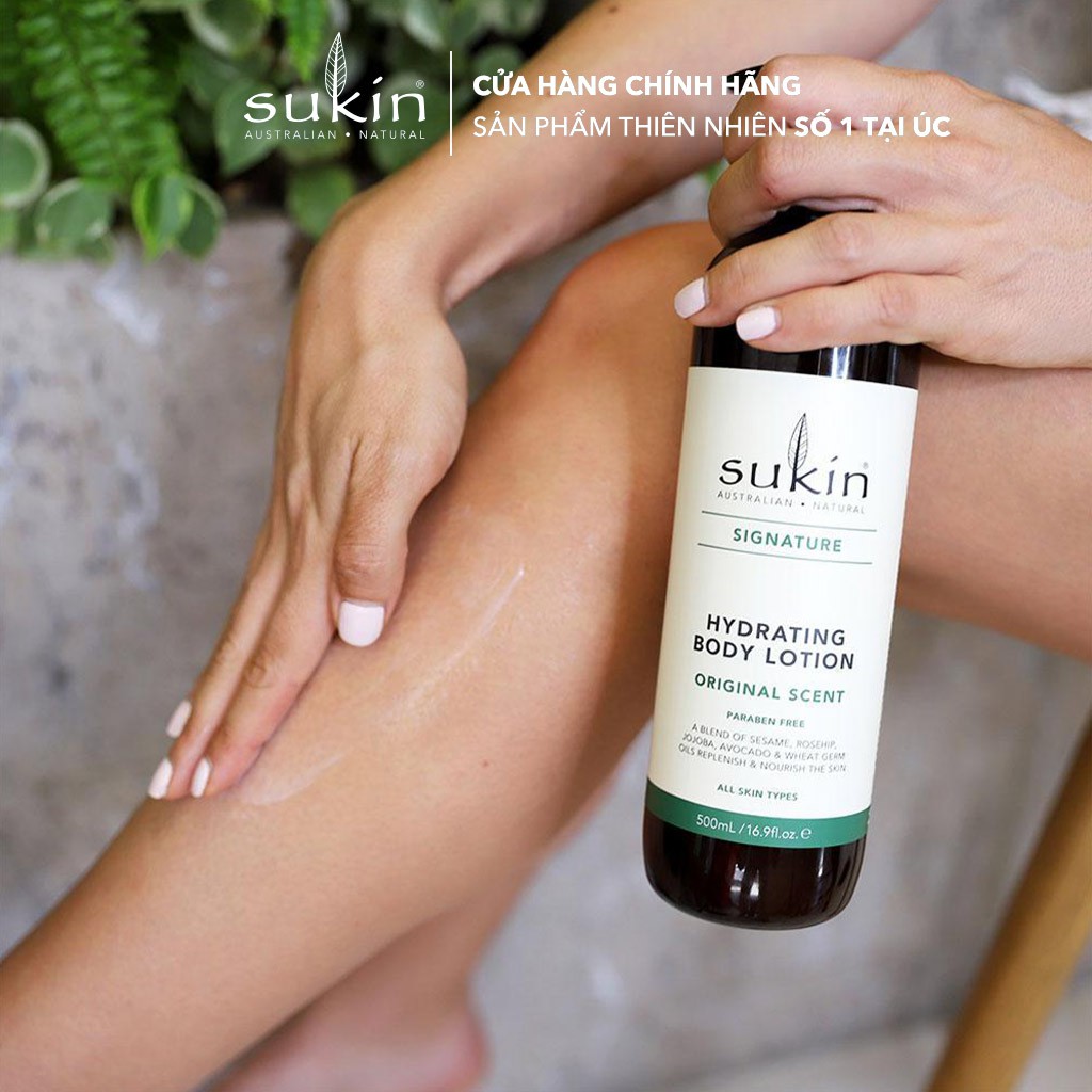 Sữa dưỡng thể cấp ẩm Sukin Hydrating Body Lotion Signature Scent 500ml