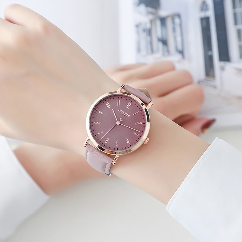 Đồng hồ Julius dây da Hàn Quốc JA-1017C