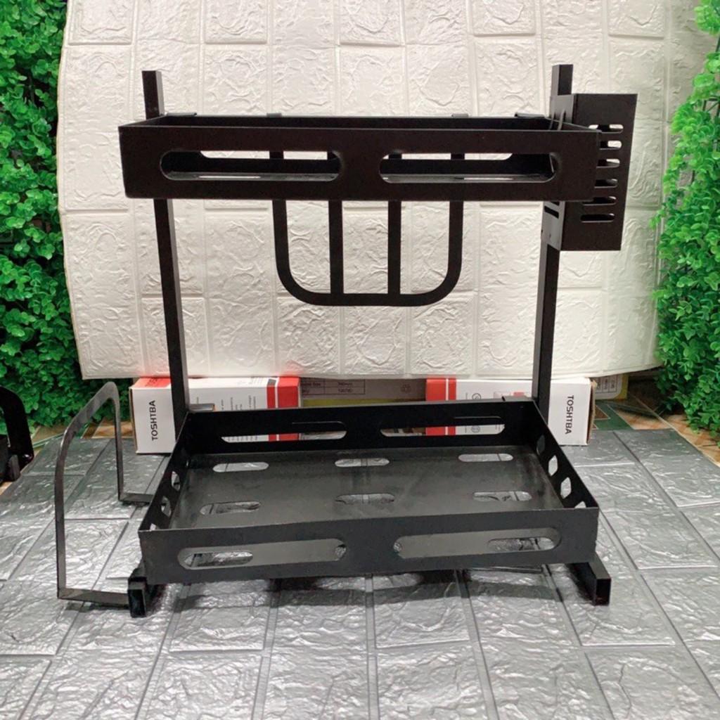 KỆ GIA VỊ ĐA NĂNG INOX 2 TẦNG