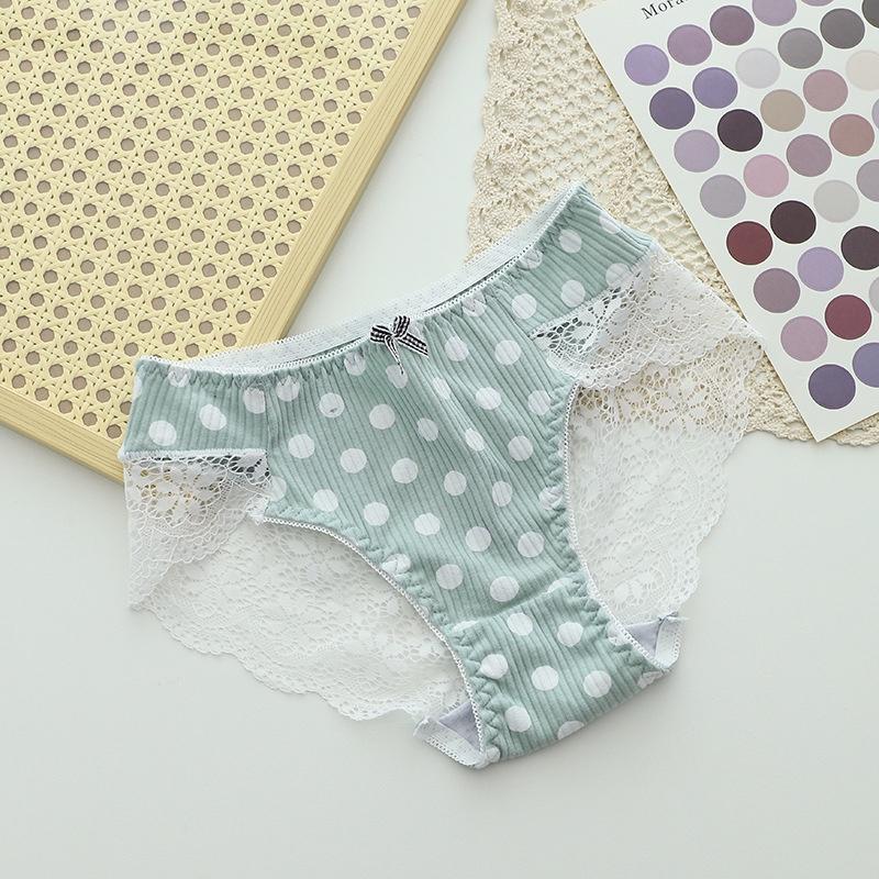 Quần lót ren cotton cao cấp kháng khuẩn điệu đà cho nữ QLN028