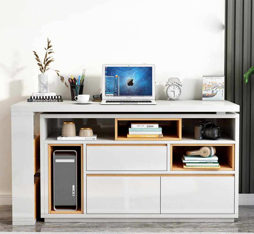 Bàn làm việc cá nhân gỗ kiểu dáng nhỏ gọn