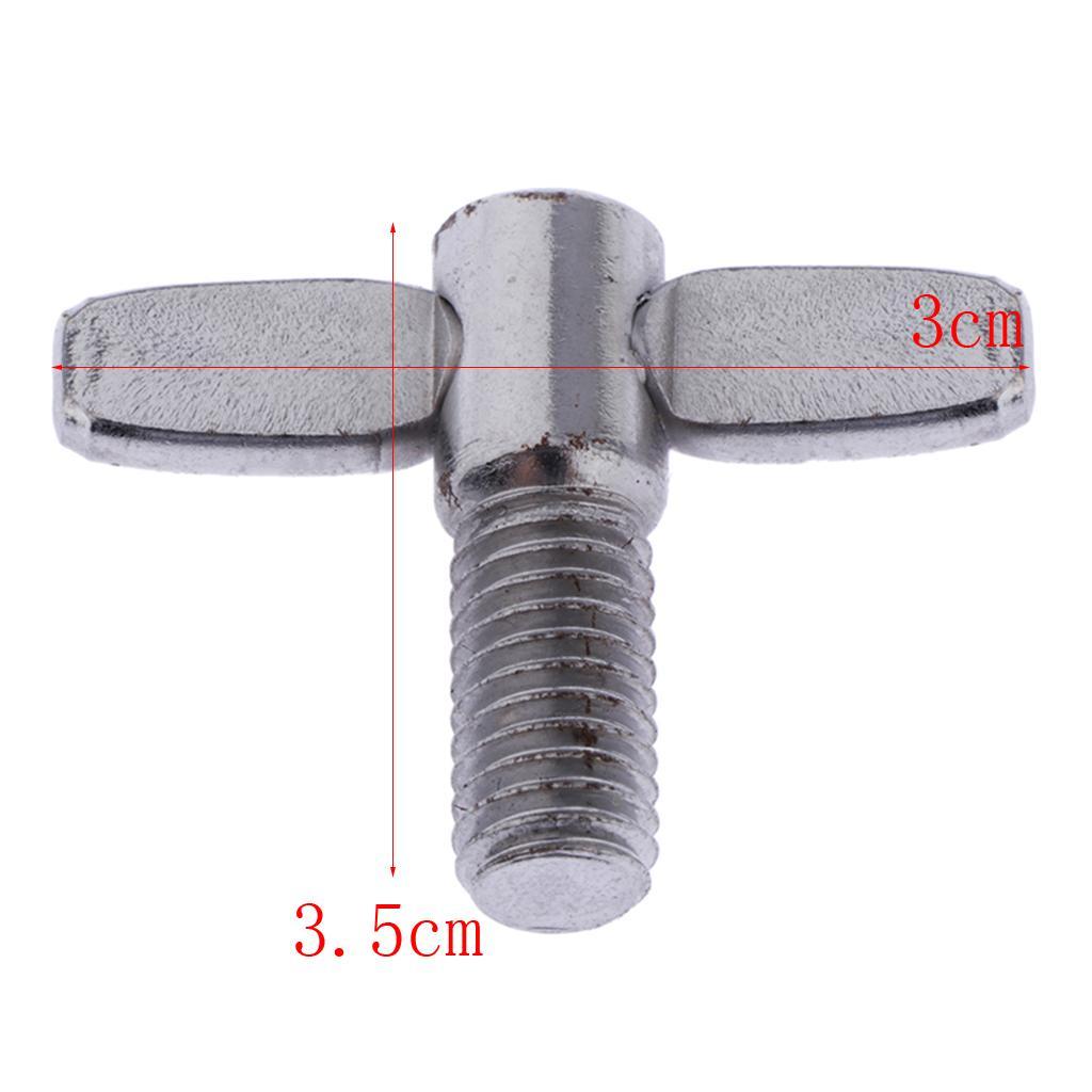 3-  Cymbal Stand Wing Screw Nut Drum Percussion Parts