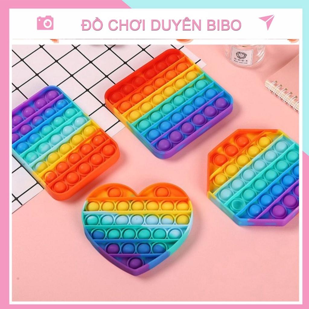 Đồ chơi bóp bong bóng giảm căng thẳng giảm stress cho bé đồ chơi Pop It Fidget dạng bong bóng thư giãn mẹ vè bé