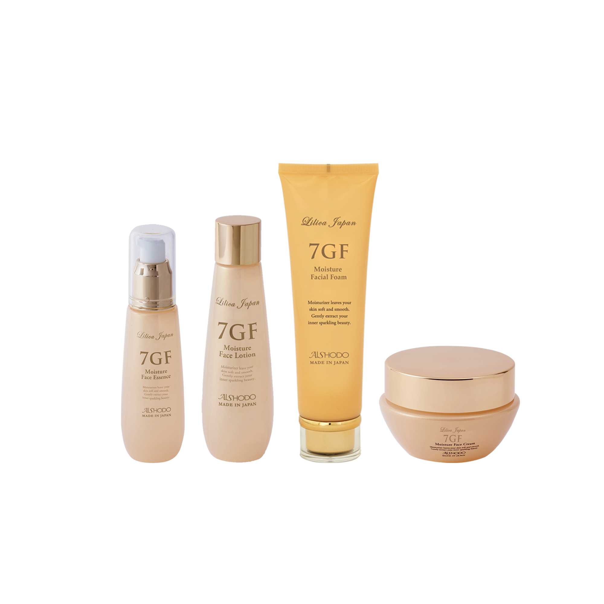 Chăm da sáng trong, trẻ khỏe hạnh phúc - 7GF Facial Foam, Face Essence, Face Lotion, Face Cream
