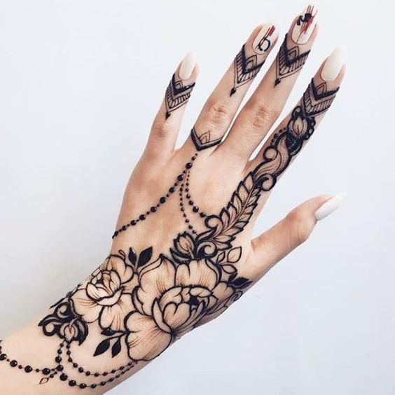 MỰC XĂM HENNA ĐEN VÀ 70 KHUÔN MINI