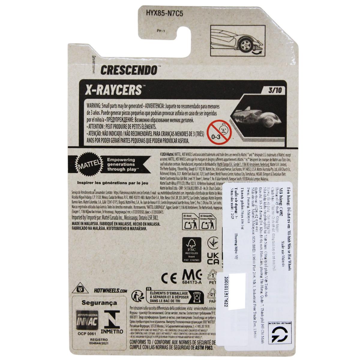 Siêu Xe Hot Wheels C4982 - 37/250 - Crescendo