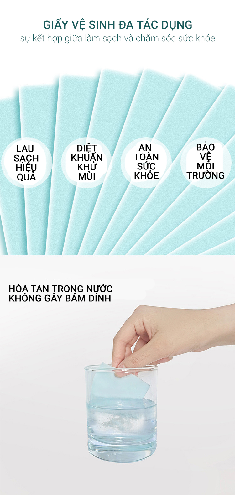 Giấy Lau Nhà Hòa Tan Thay Thế Nước Lau Sàn HOMI Mã HS01 Với Công Nghệ Nhật Bản Hương Thơm Dịu Nhẹ, Sạch Bóng Sàn Nhà Chỉ Với Một Miếng Giấy [Combo 02 Túi]