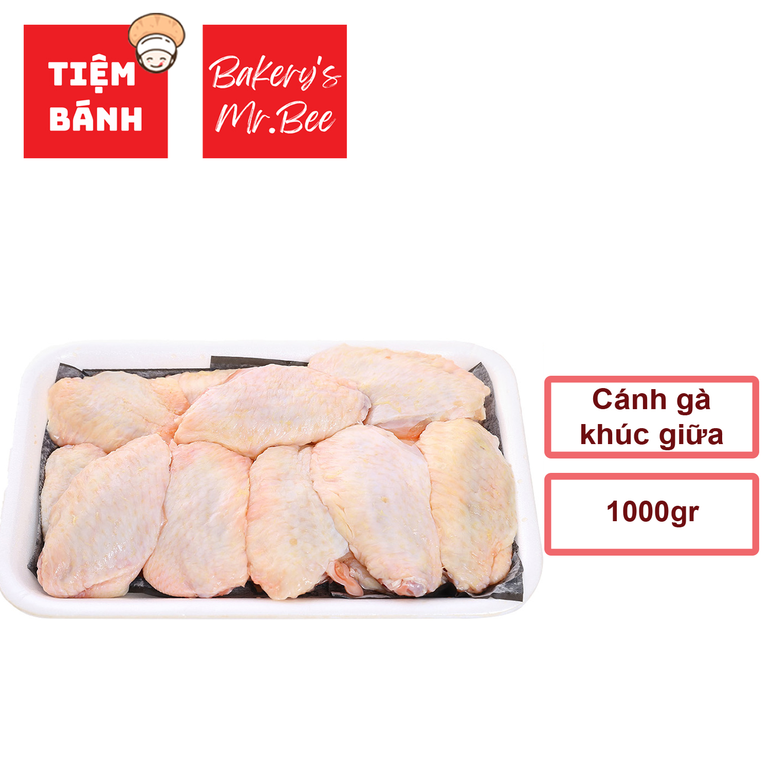 [Chỉ giao HCM] – Cánh Gà Khúc Giữa làm sạch – 1kg