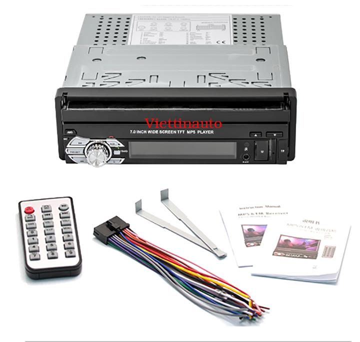 Màn hình Ô tô 1 Din tự động đóng mở 7 In cảm ứng 9601S