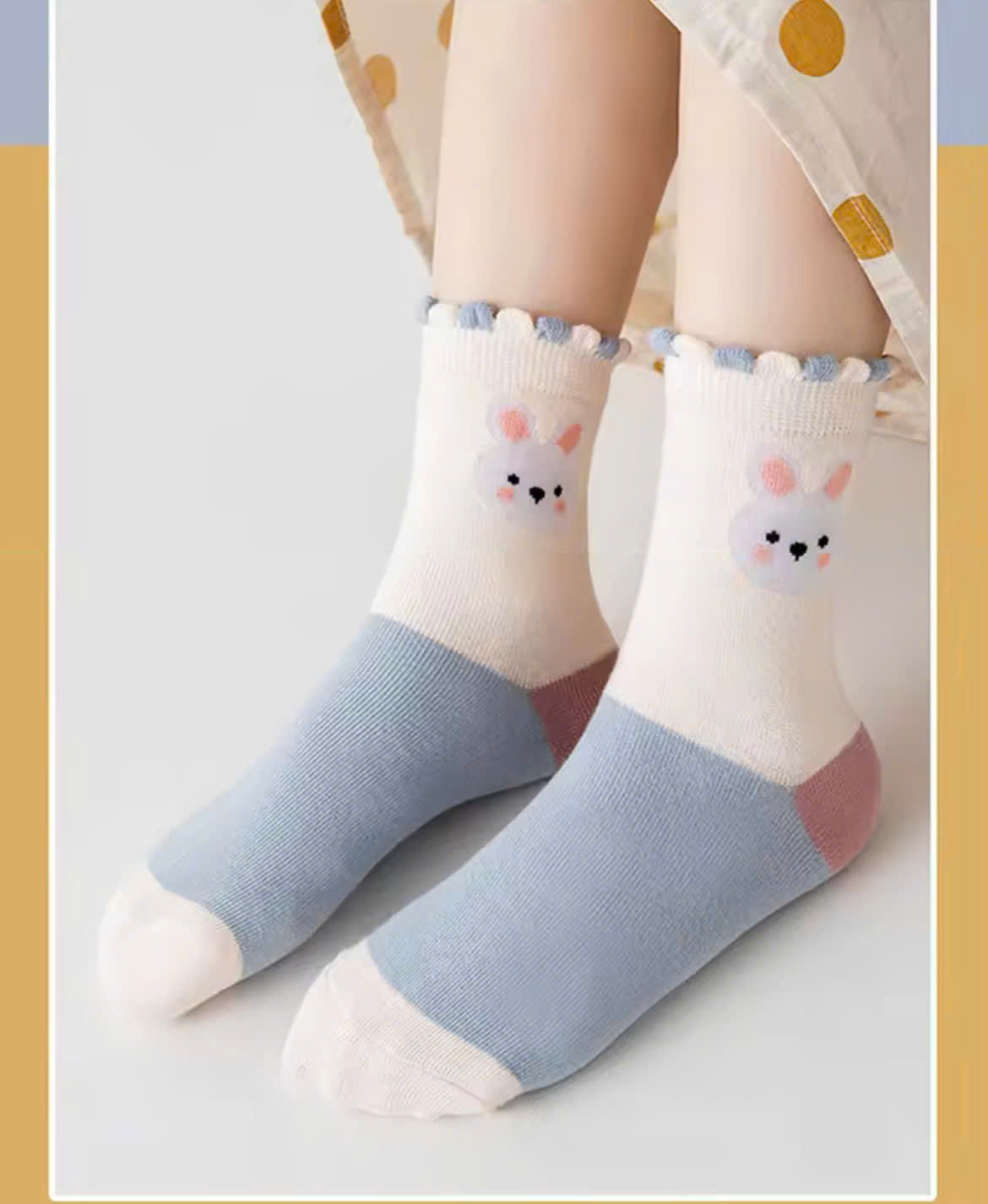 SET 5 ĐÔI TẤT VỚ 35 DỄ THƯƠNG TỪ 1-12 TUỔI DÀNH CHO BÉ GÁI