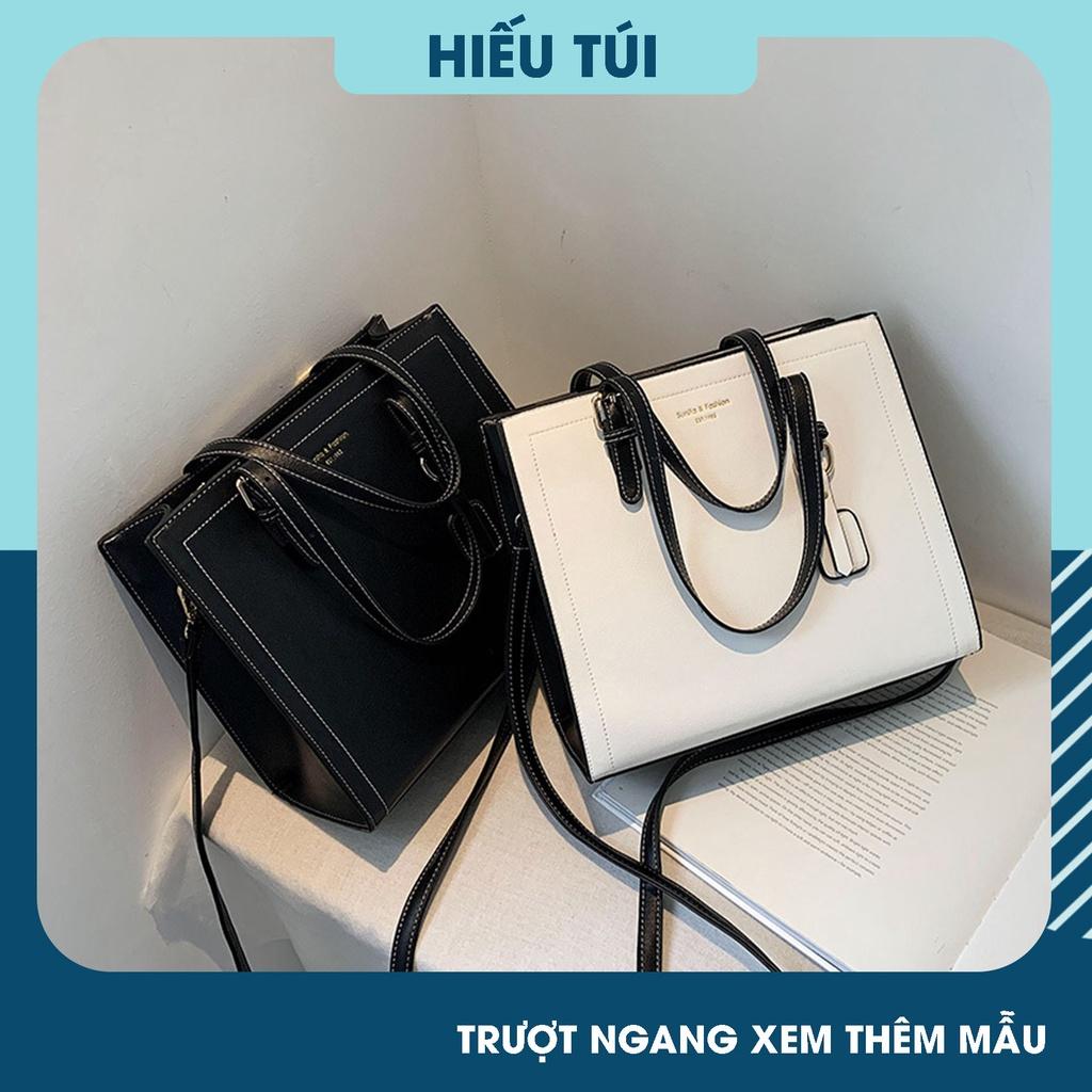 Túi xách nữ đeo chéo công sở da pu mềm vừa A4 đeo vai đẹp thời trang đi học cao cấp giá rẻ HT193