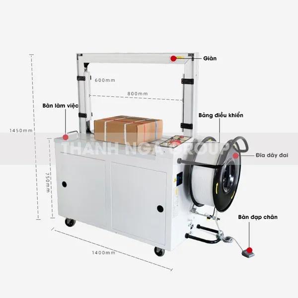 Máy Đóng Đai Thùng Carton Tự Động YP-101A | Máy Niềng Đai Thùng | Máy Đóng Đai Tự Động | Máy Đóng Đai Dây Nhựa
