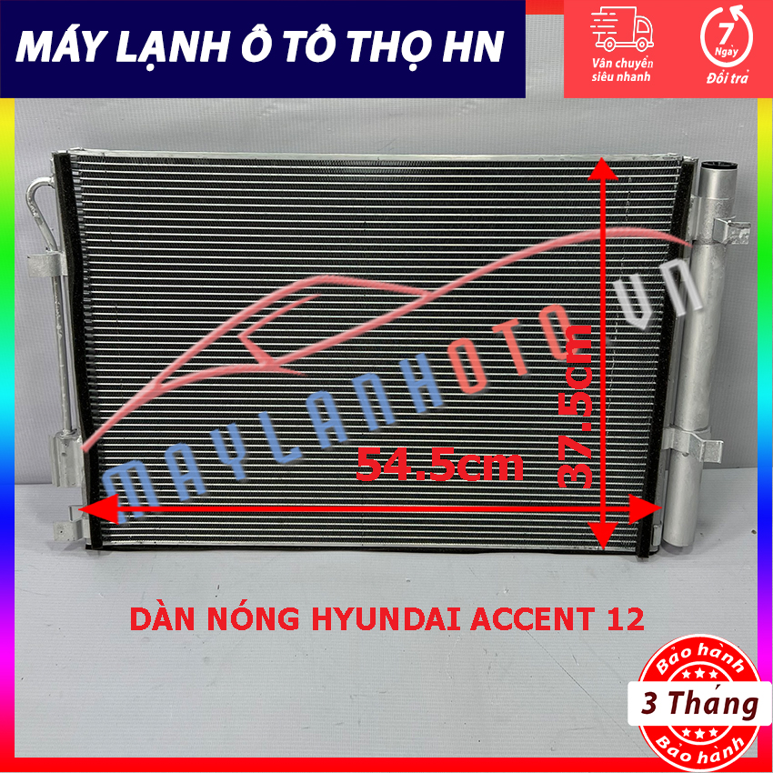 Dàn (giàn) nóng Hyundai Accent 2012 / Rio 2012 Hàng xịn Hàn Quốc (hàng chính hãng nhập khẩu trực tiếp)