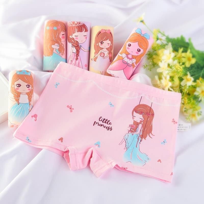 Quần chip công chúa 1 set 4 cái
