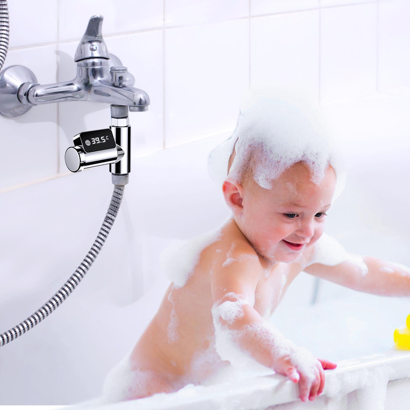 Máy Đo Nhiệt Độ Vòi Hoa Sen Kỹ Thuật Số Màn Hình Hiển Thị Led Có Thể Xoay Được