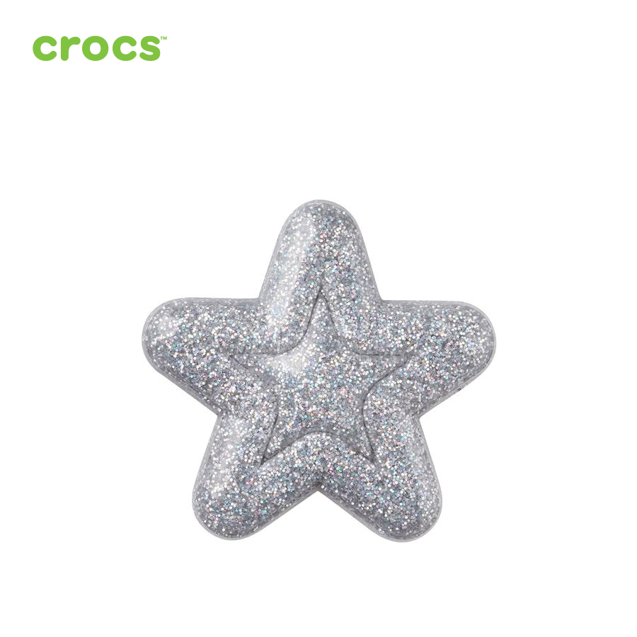 Sticker nhựa jibbitz unisex Crocs Glittery Star