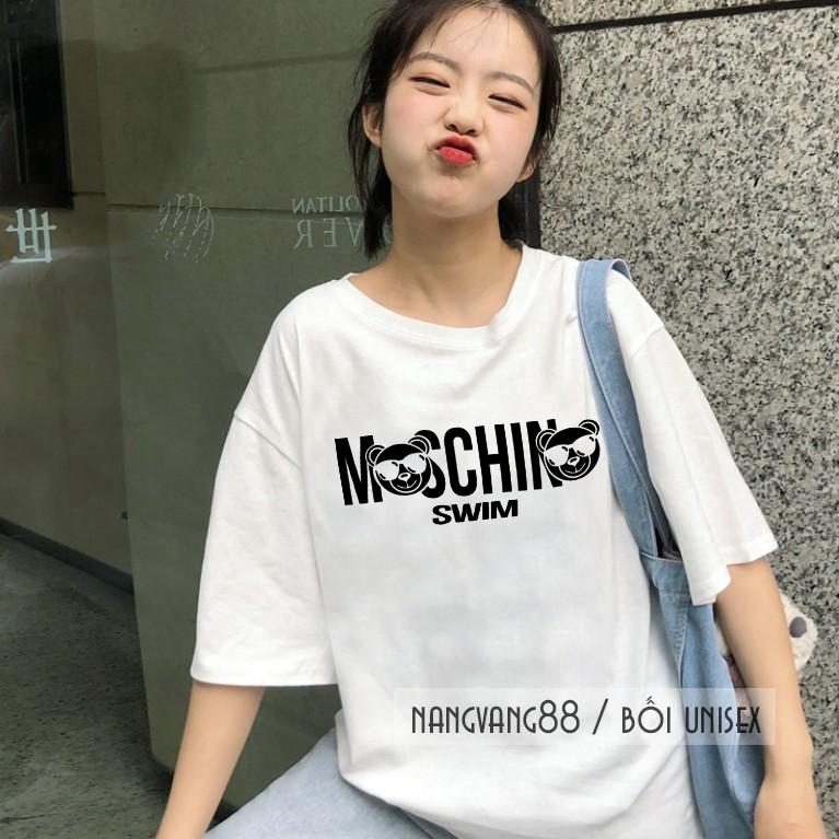 Áo Thun Tay Lỡ Gấu Mochi Nam Nữ Dễ Phối Đồ