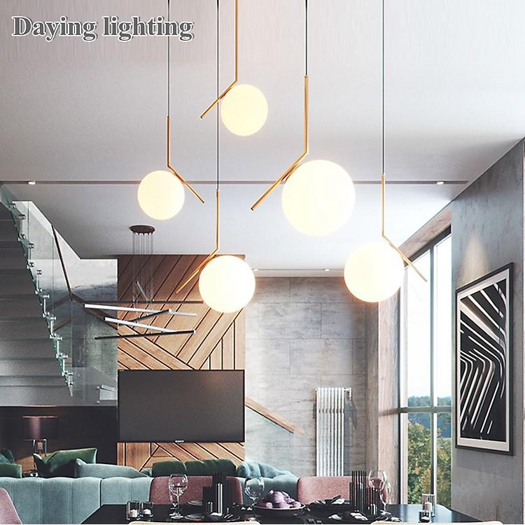 Đèn led thả trần phong cách Bắc Âu hiện đại Ø20cm 12W có thể diều chỉnh tông màu