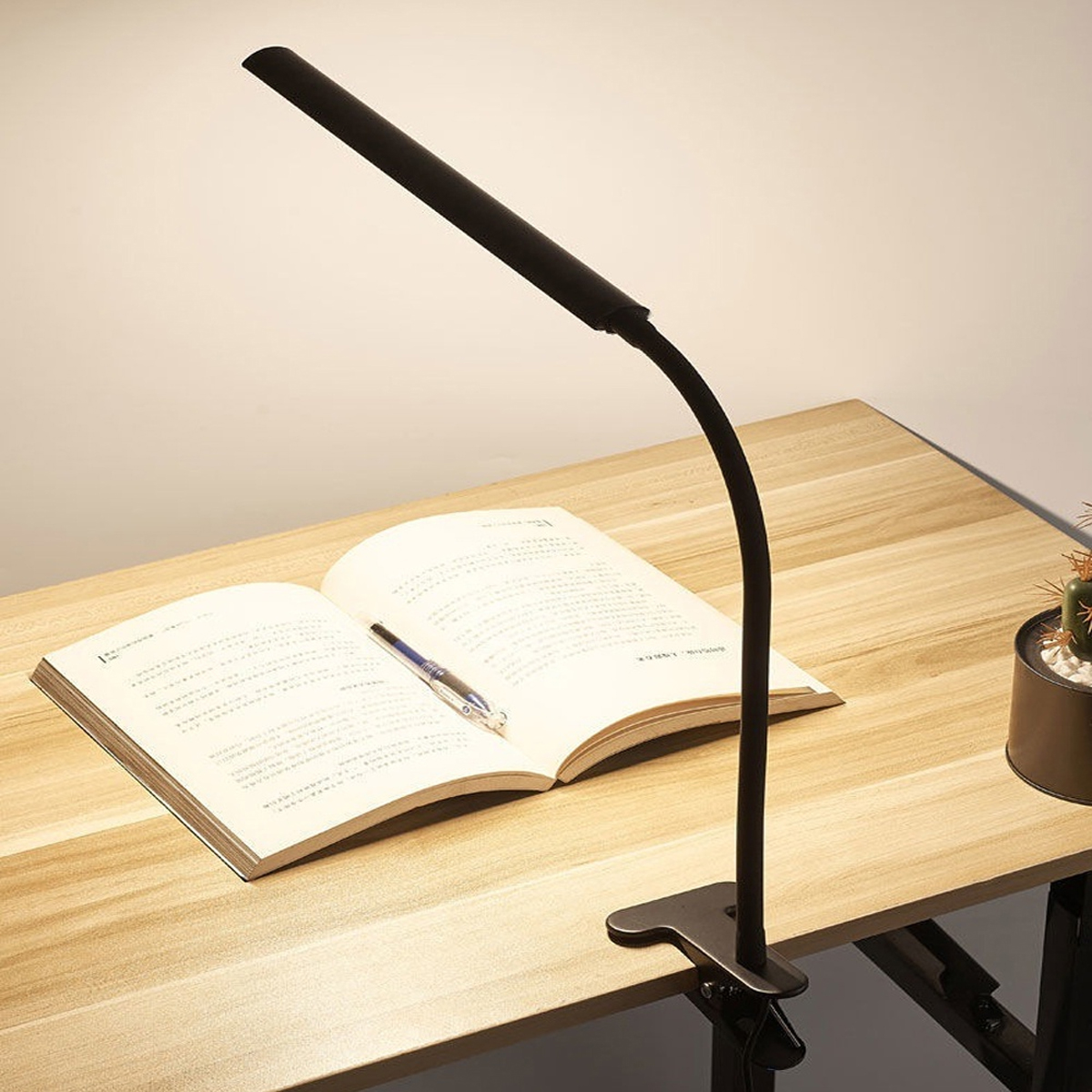 Đèn Led Kẹp bàn 3 chế độ ánh sáng 8W - USB 5V, Tích hợp Đèn đọc sách đèn, Xăm môi, Làm Nail