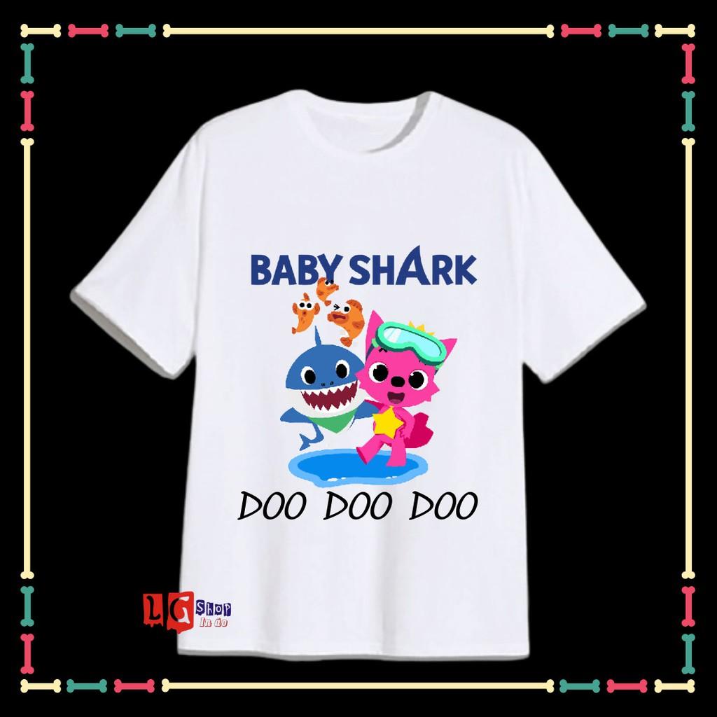 (SALE SỐC) ÁO THUN IN HÌNH BABY SHARK CHO BÉ GÁI - xưởng may giá rẻ