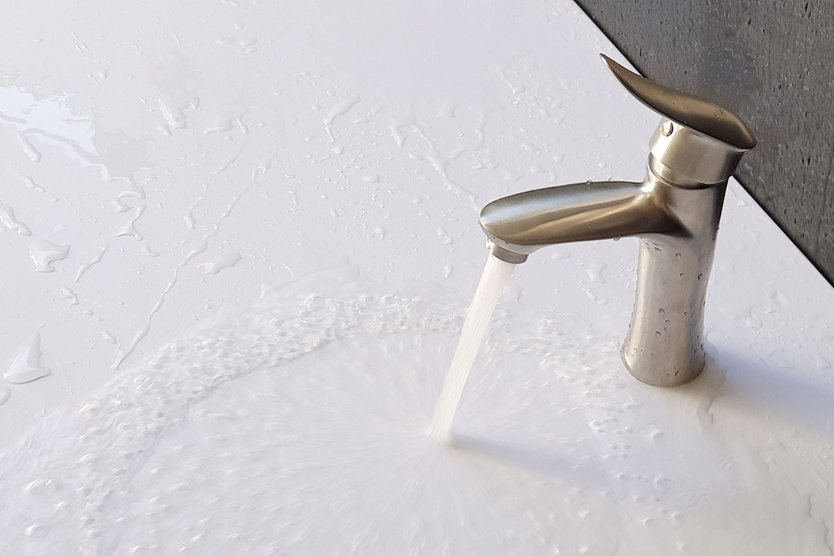 Vòi lavabo nóng lạnh Inox SUS 304 Eurolife EL-ORCHID 02 (Trắng vàng)