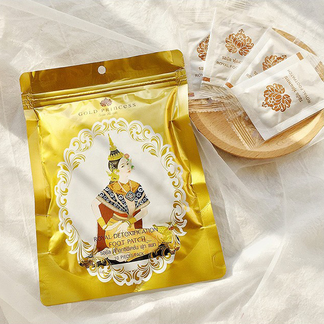 Miếng dán thải độc chân Dusitra Gold Princess Thái Lan 10 miếng