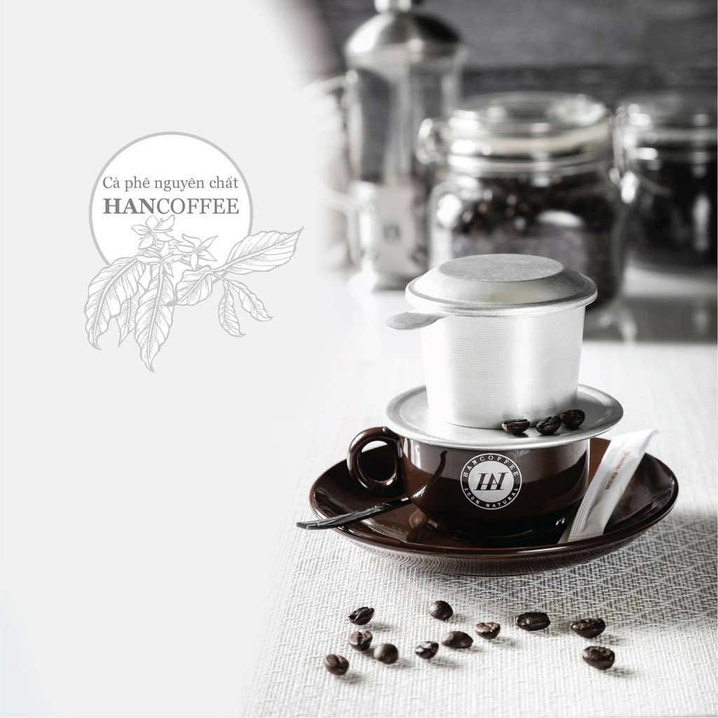 Phin Cà Phê HANCOFFEE Nhôm Vinalu Cao Cấp size 7 cứng cáp, siêu bền