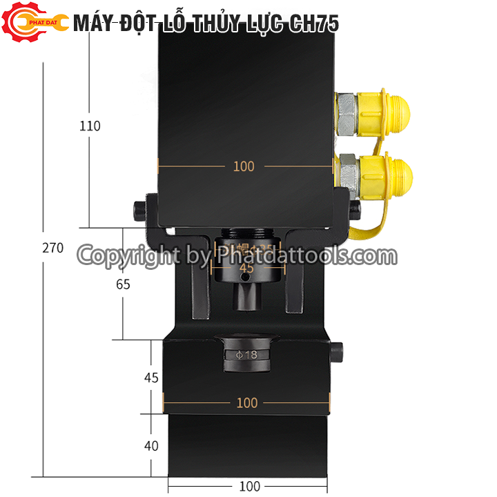 Máy Đột Lỗ Thủy Lực PADA CH75B