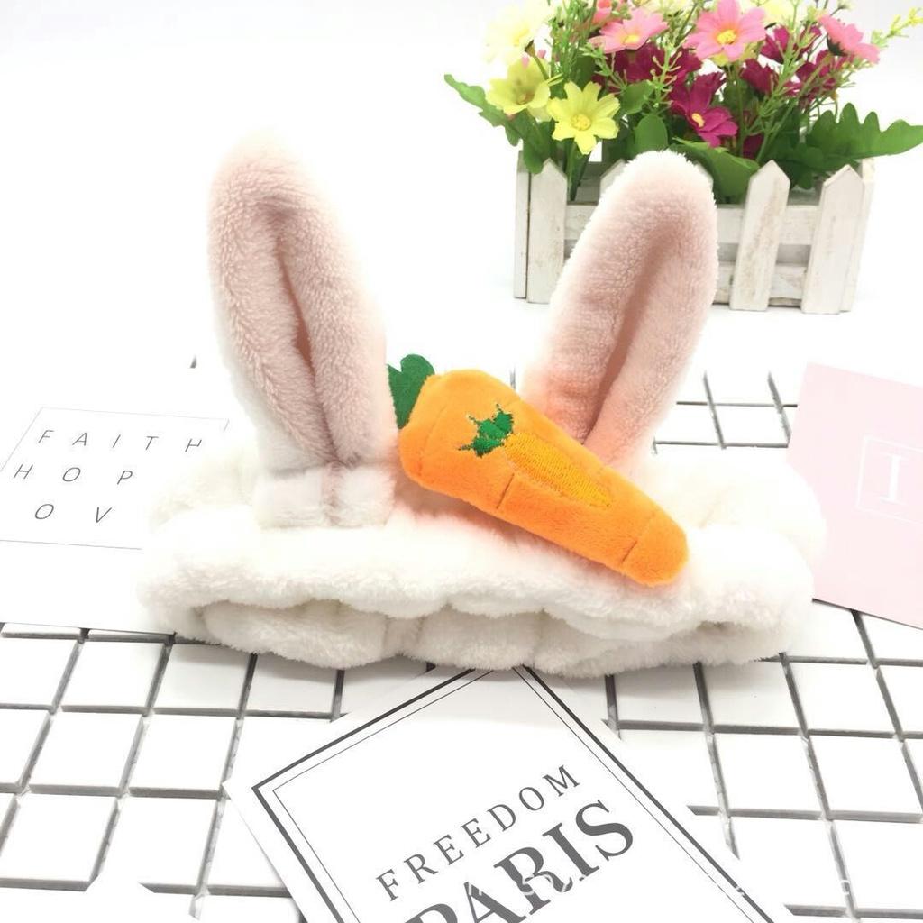 Băng đô rửa mặt, trang điểm tai thỏ và củ cà rốt dễ thương cute TooYoo TY0107