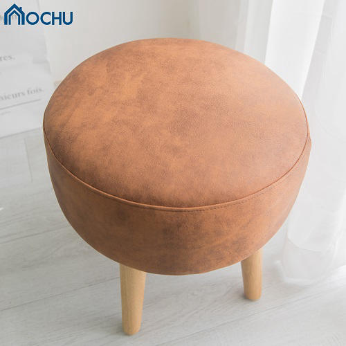 Ghế Đôn Tròn Sofa OCHU Chân Gỗ Thông - Chubby Stool