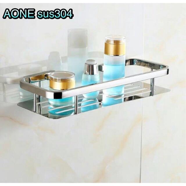 Giá inox 2 tầng để đồ nhà tắm