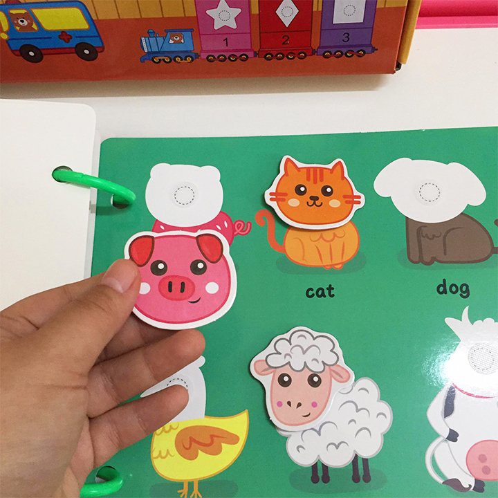 Flashcard học liệu bóc dán 17 chủ đề Montessori