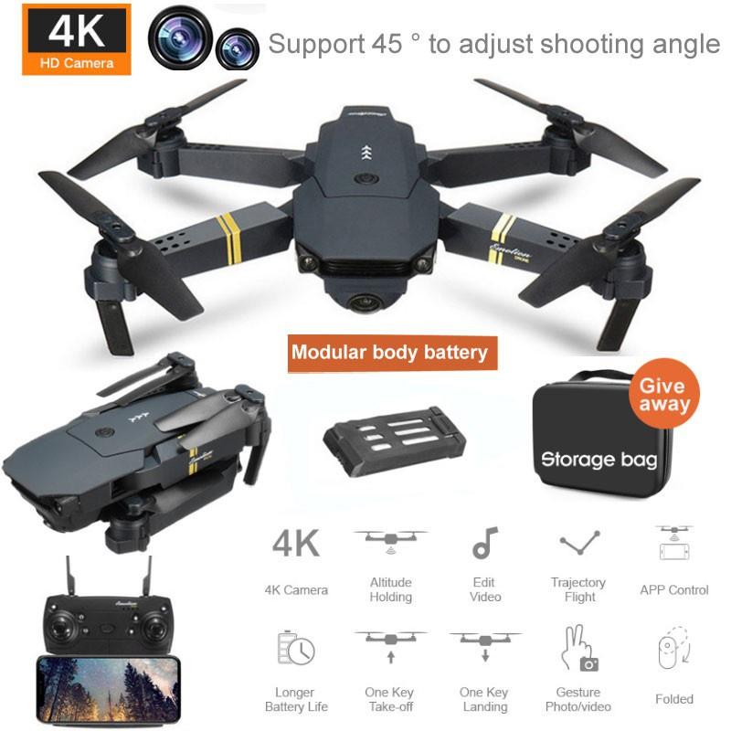 TẶNG TÚI ĐỰNGFlycam mini XT6 4K hai camera kép ổn định hơn,bay 20 phút, chế độ nhào lộn 360° gimbal chống rung F87/E88