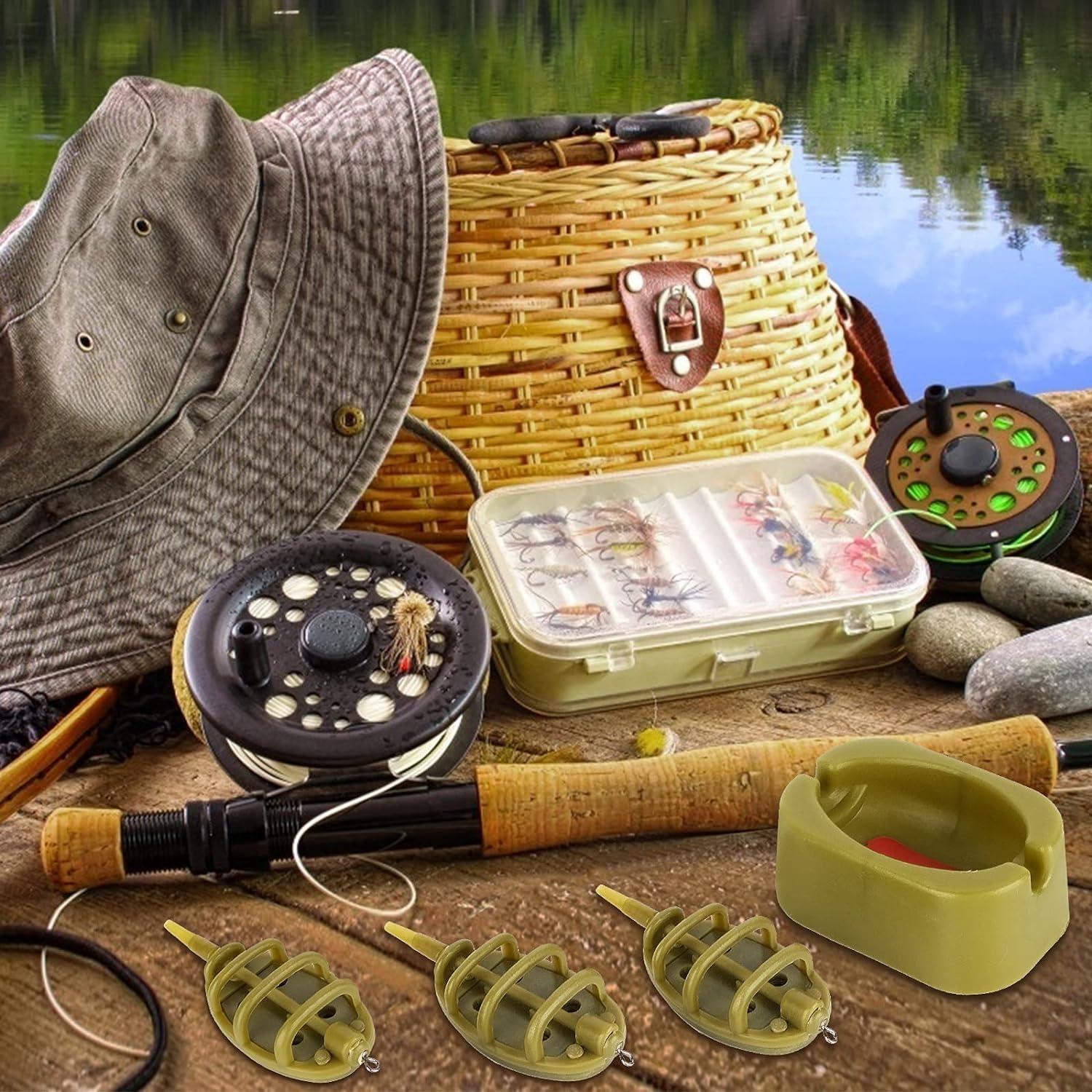 8 Cái Method Feeder, Fishing Inline Feeder Set, Carp Fishing Feeder Bộ bằng nhựa Inline Carp Feeder, with Bait Shape Phụ kiện câu cá chép 15/20/25/35g