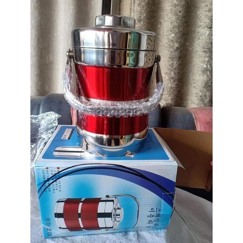 Cạp lồng, hộp cơm inox 3 ngăn siêu xịn - 1,3lít - 1,8lít - 2 LÍT