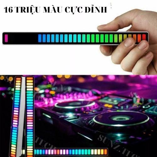 Thanh đèn LED RGB, 16 triệu màu dùng APP điện thoại nháy theo nhạc, đèn trang trí, decor phòng cảm biến âm thanh hót
