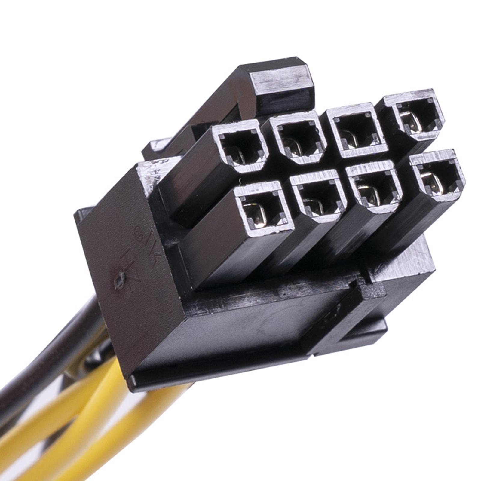 PCI-e 6 Pin Female to 8 Pin Female PCI Express Power Adapter Cable Power Supply Cable for Graphics Video Card 8 pin Splitter