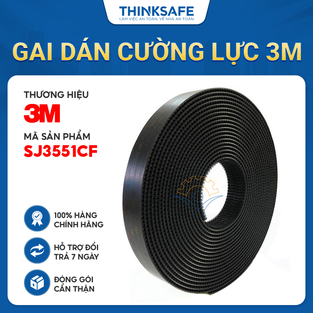 Miếng dán cường lực 3M Dual Lock SJ3550 siêu chắc, siêu dính, độ bền lâu tháo mở dễ dàng, một mặt là băng dính cường lực 3M VHB