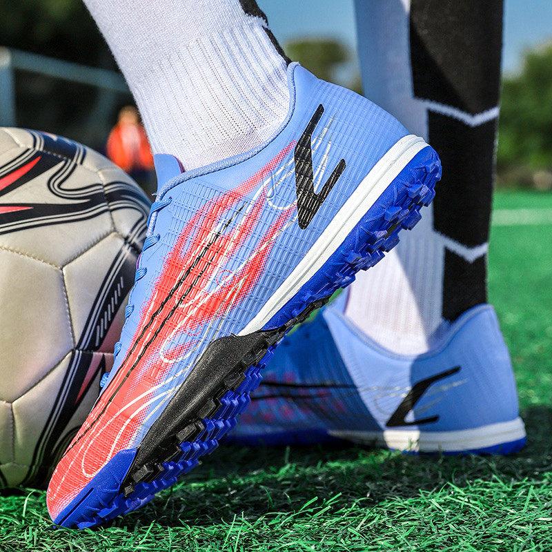 LSYAAAAA Giày chống trượt màu tím mới Giày thể thao bóng đá nam Couple Bóng đá Futsal Giày thời trang Blade Pri