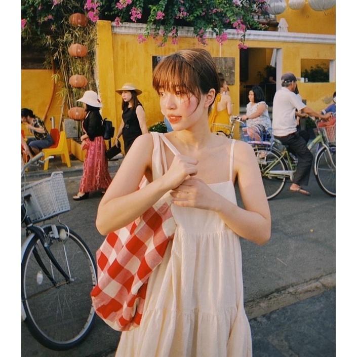 Đầm suông hai dây babydoll