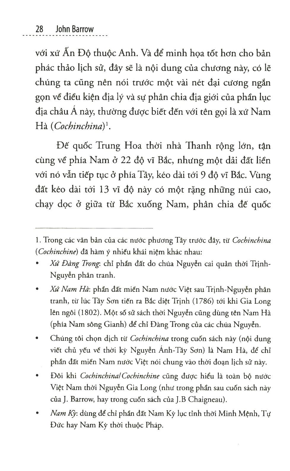 Sách Một Chuyến Du Hành Đến Xứ Nam Hà (1792-1793)