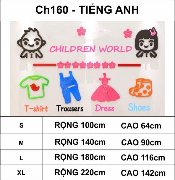 Tranh mica dán tường - quần áo trẻ em, trang trí cửa hàng cho bé, shop thời trang cho bé