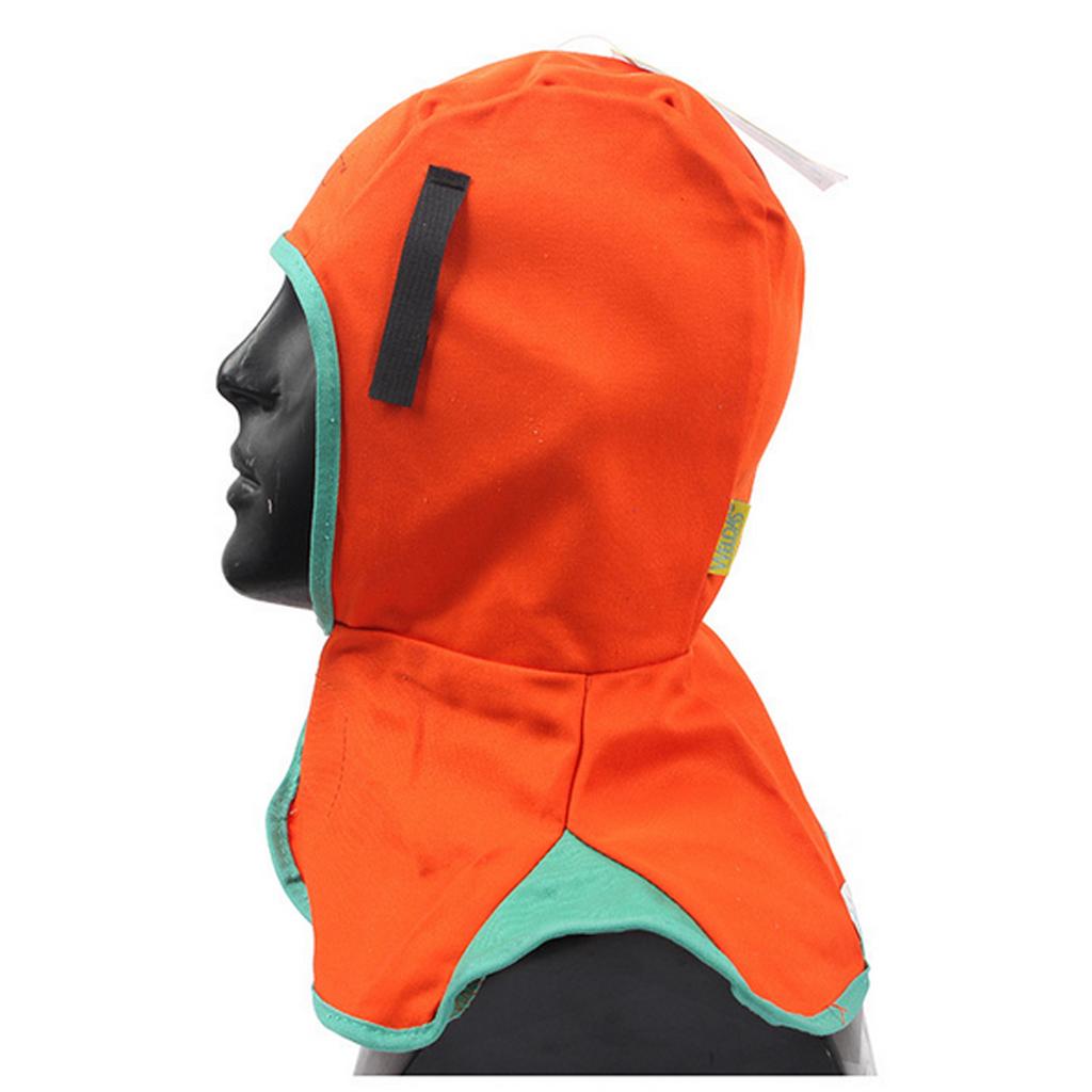 2 Piece Flame Retardant Safey Helmet Welding Neck Protective Hood Head Cover