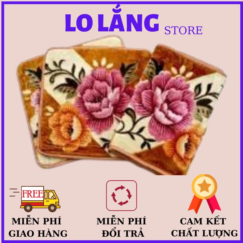 TẤM THẢM LÓT 50X50CM HOA VĂN NHUNG CỰC SANG TRỌNG - THẢM CHÙI CHÂN LÓT GHẾ GỖ SOFA CỰC ÊM